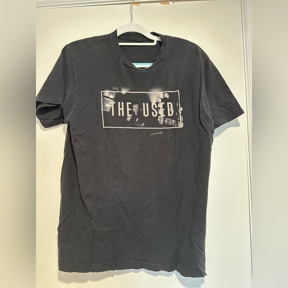 The Used Punk Rock Band 2014 Black Graphic Tour Date T-shirt. Imaginary Enemy.